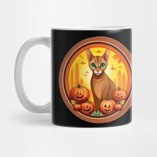 Abyssinian Cat Halloween, Cat Lover Mug